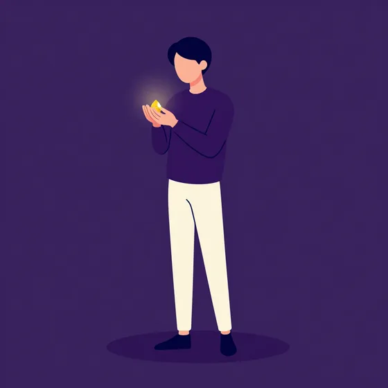 A person holding a gemstone in both hands