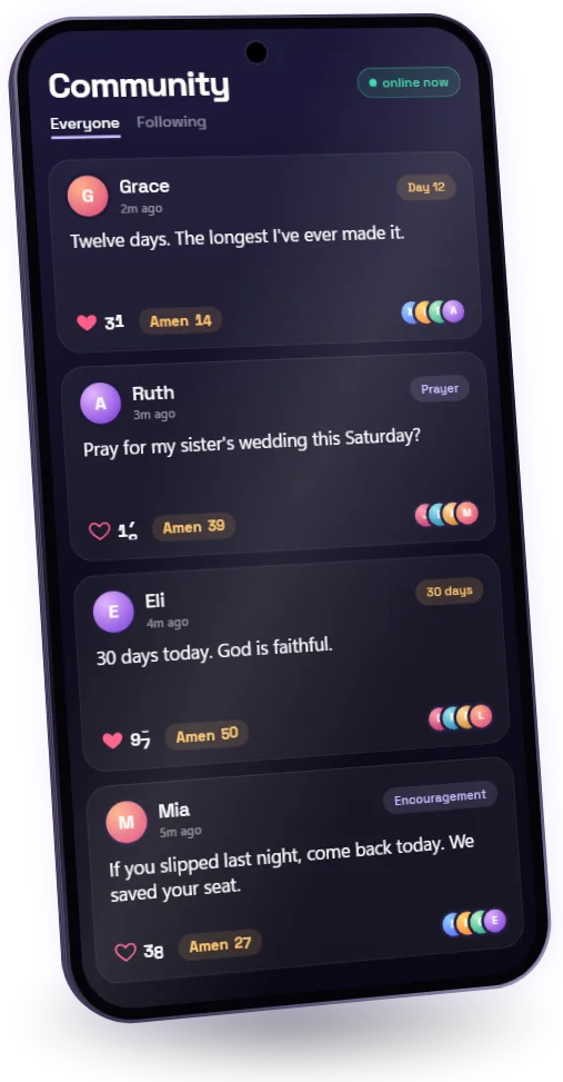 Community screen on a phone
